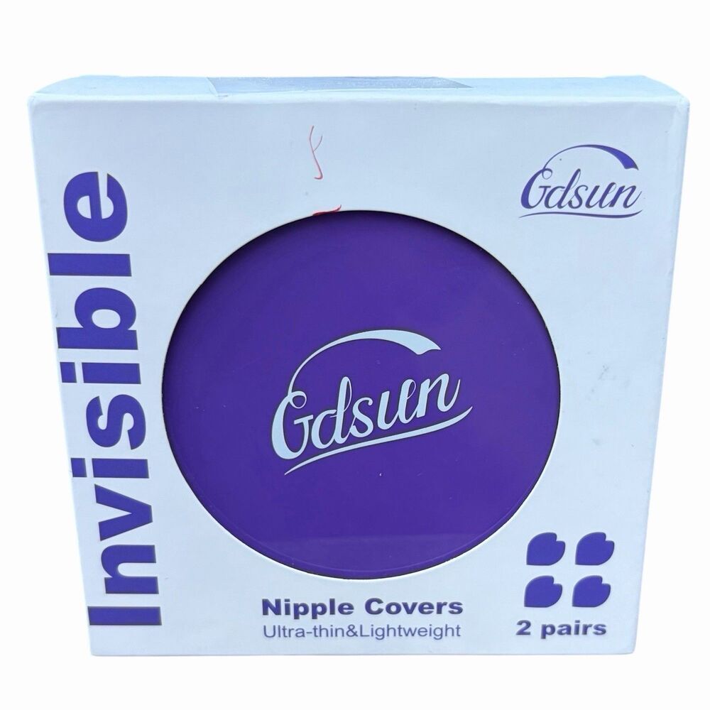 Gdsun Seamless & Invisible Nipple Covers Ultra-thin 2 Pairs #2 Dark New!